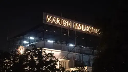 Manish Malhotra signage, detail 10