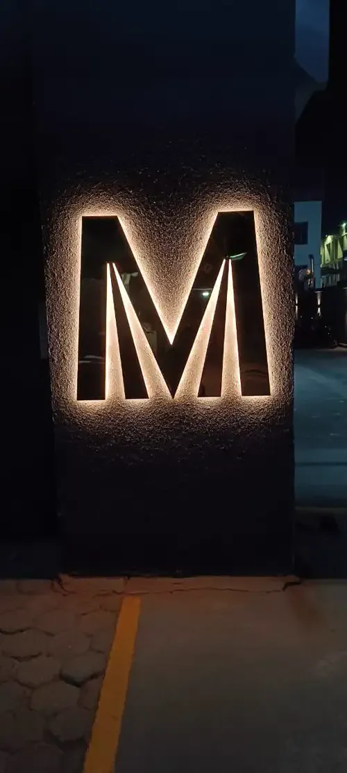 Manish Malhotra signage, detail 7