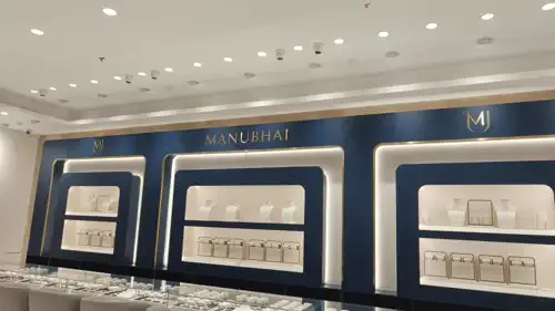 Manubhai Jewellers signage, detail 7
