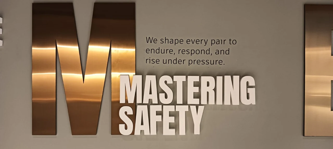 Acme Safety Shoes signage, detail 5