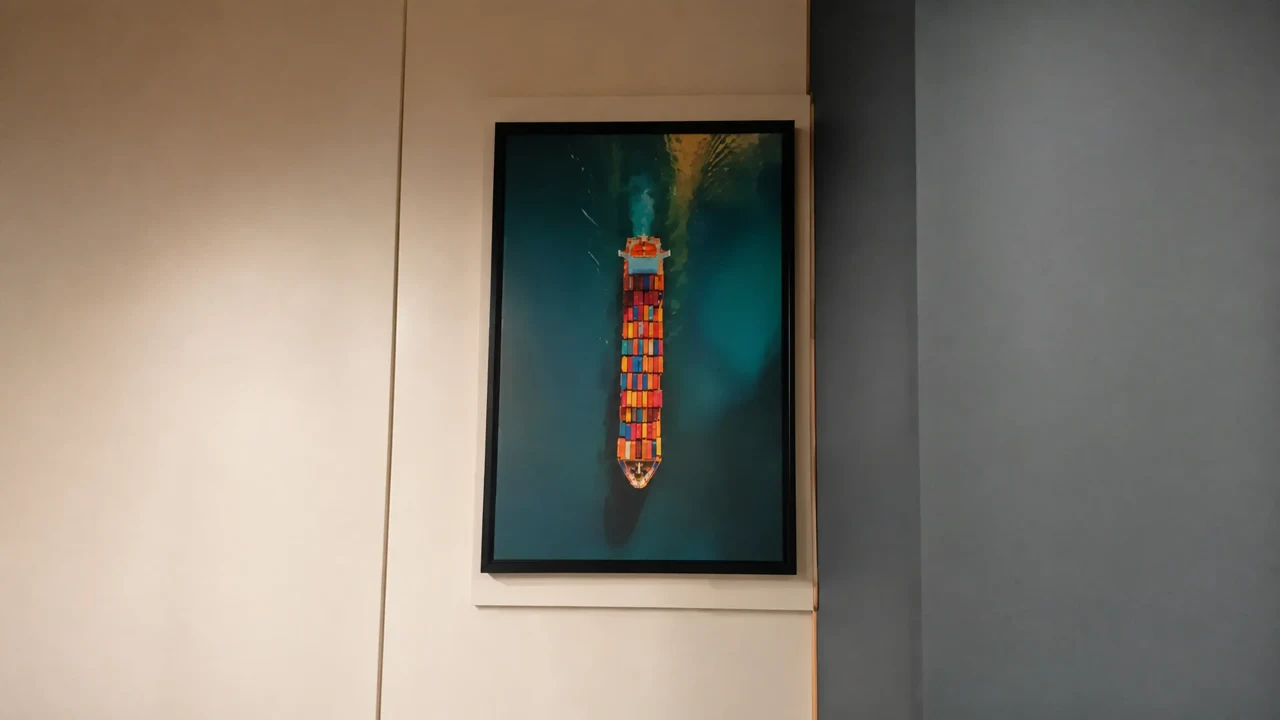 Blue Marine signage, detail 7