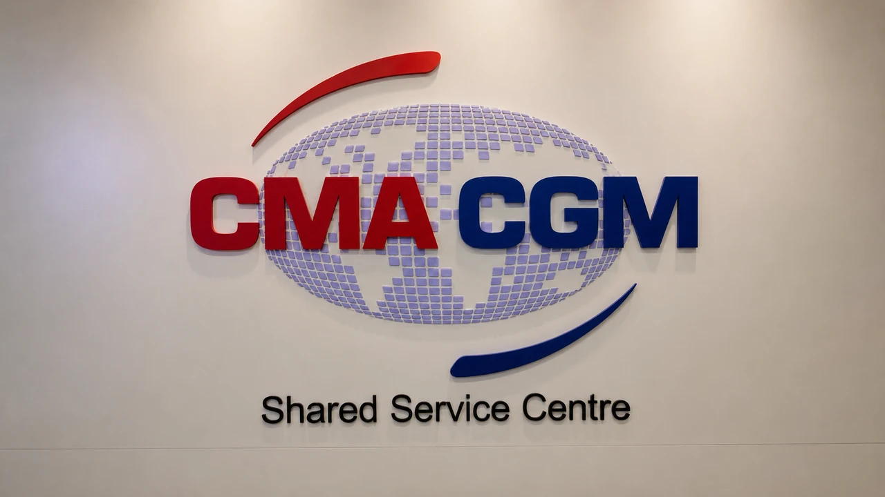 CMA CGM signage, detail 2