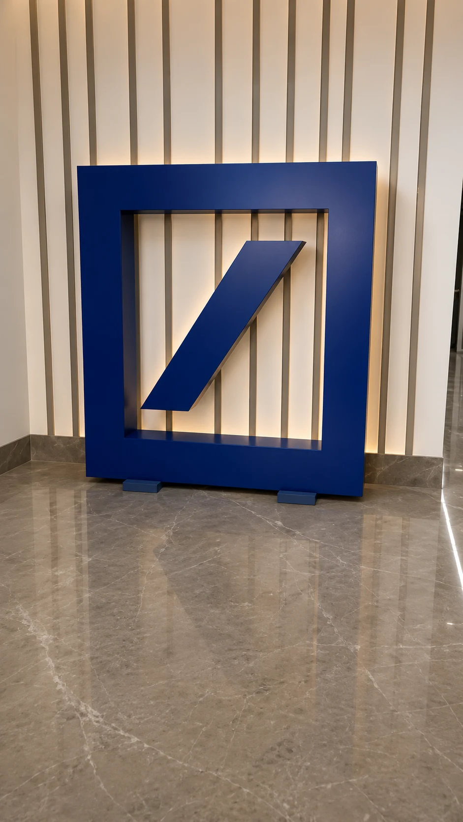 Deutsche Bank signage, detail 2