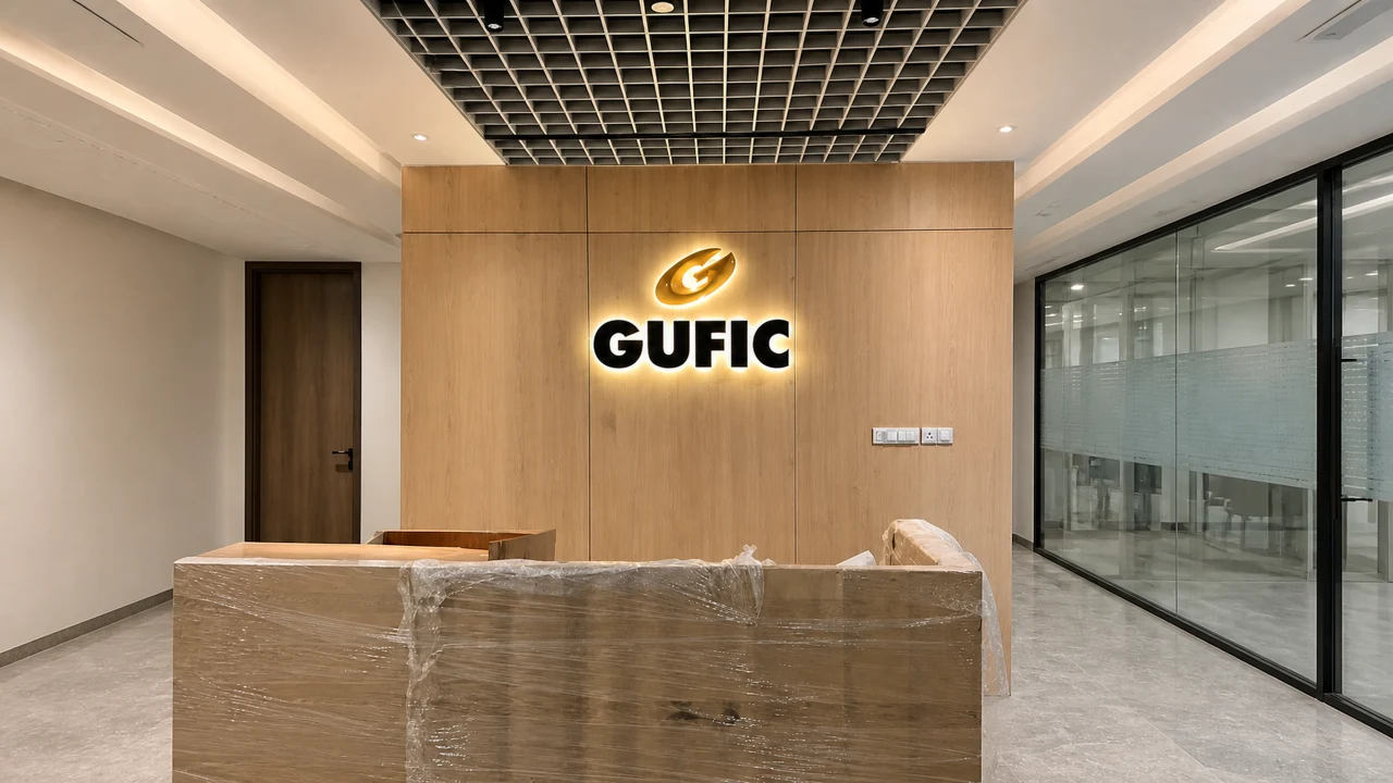 GUFIC signage, installed view