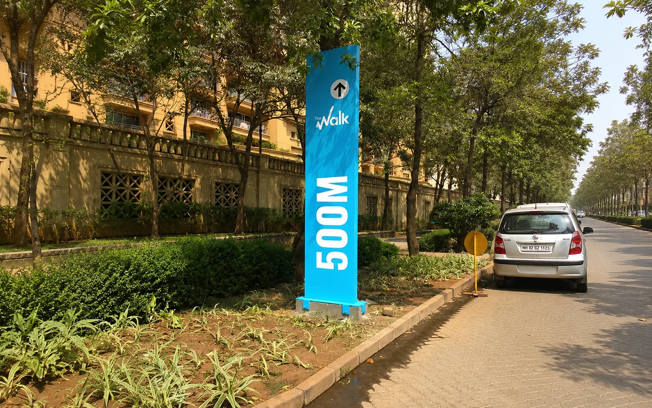 Hiranandani signage, detail 8