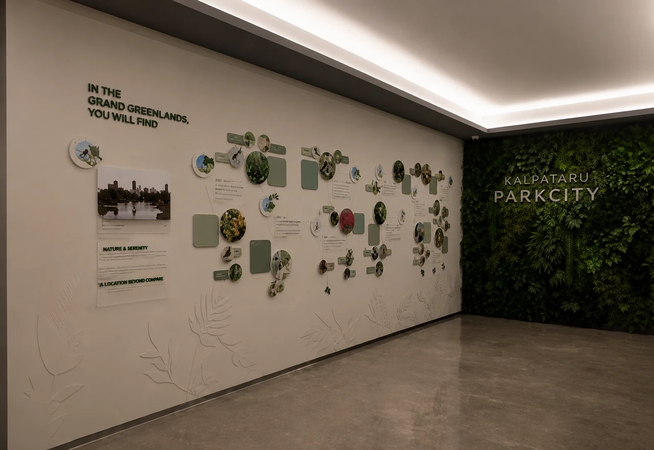 Kalpataru signage, installed view