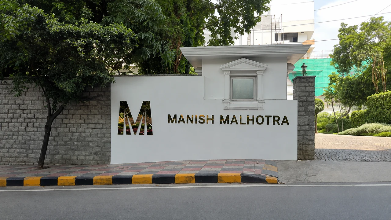 Manish Malhotra signage, detail 4