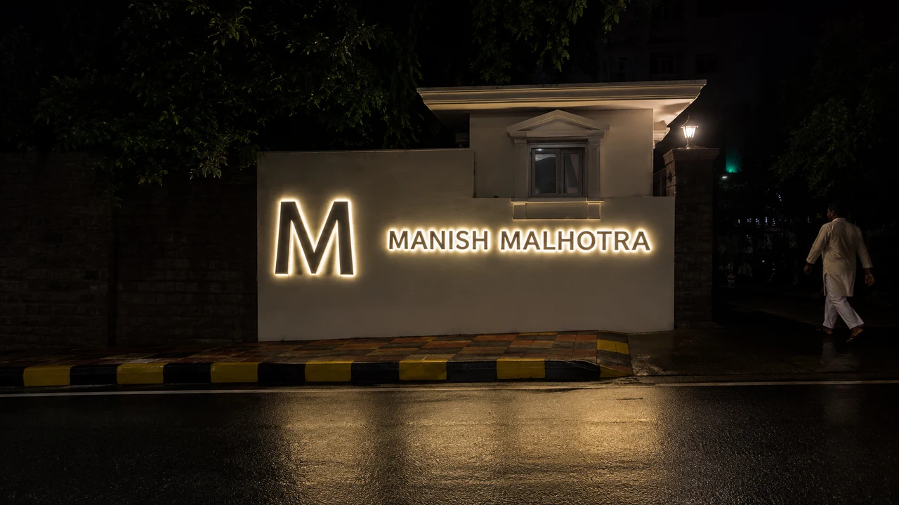 Manish Malhotra signage, detail 5
