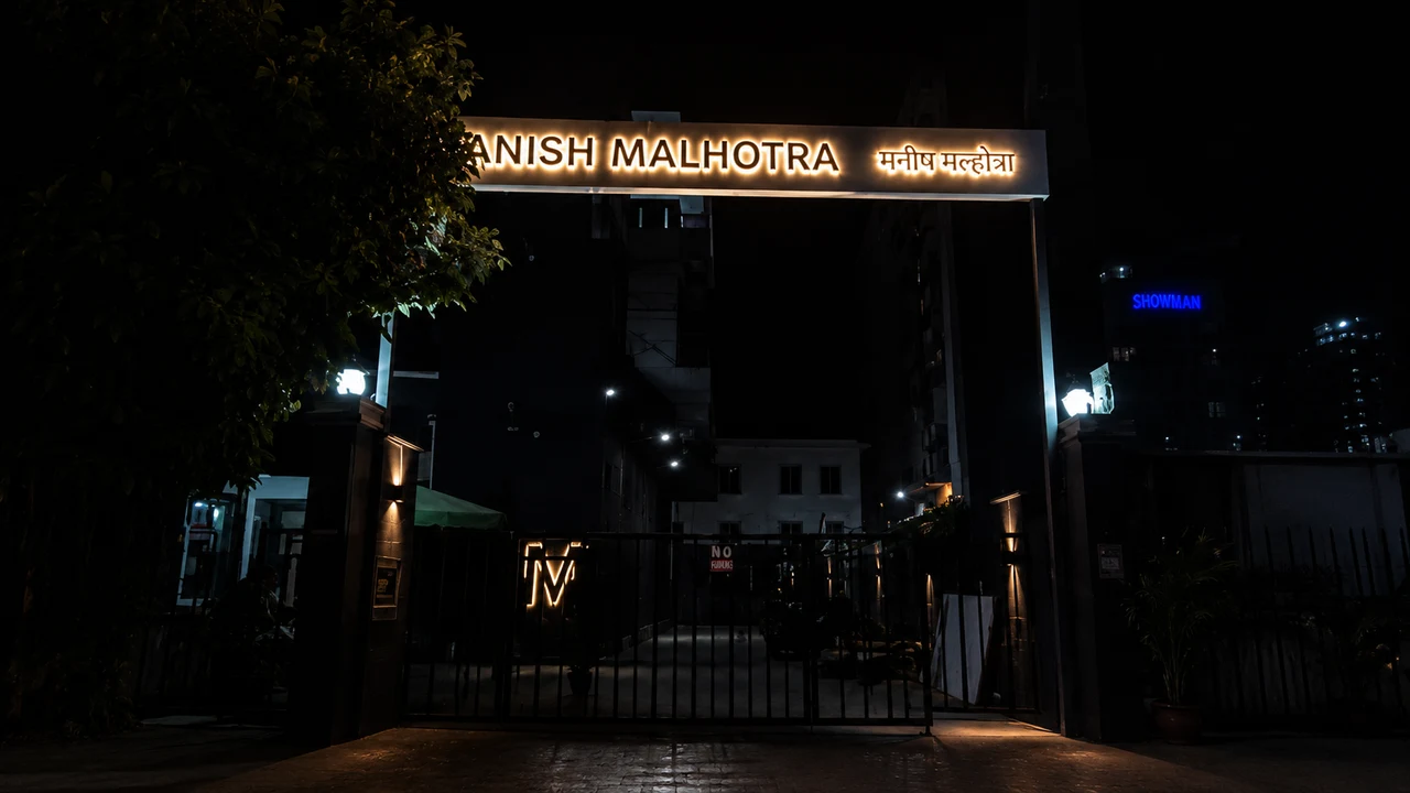 Manish Malhotra signage, detail 8