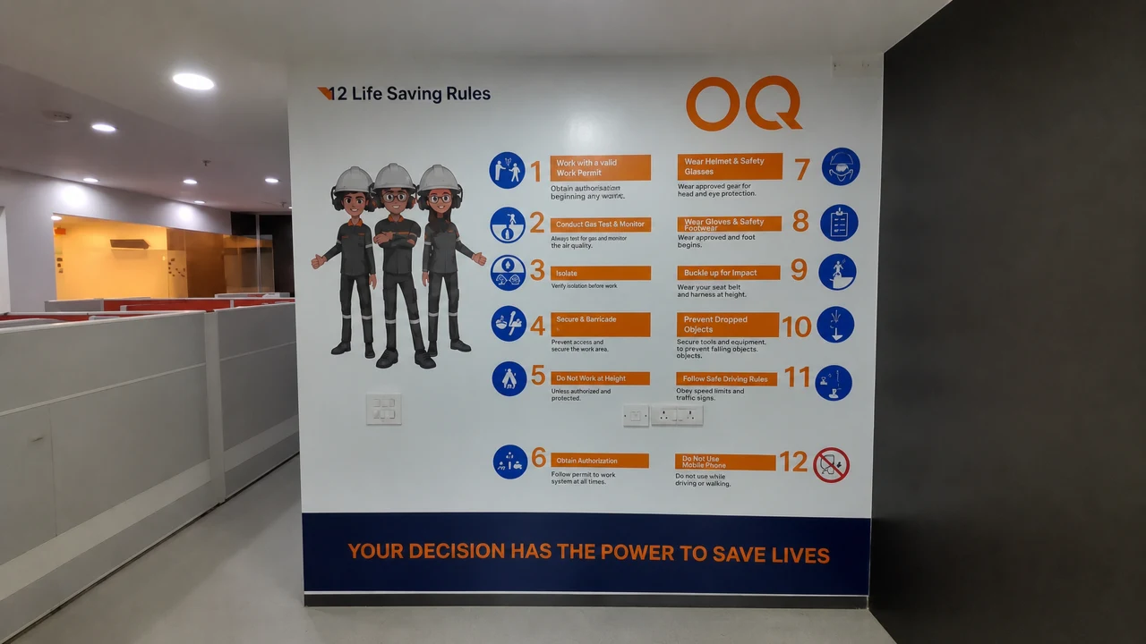 OQ Energy signage, detail 13