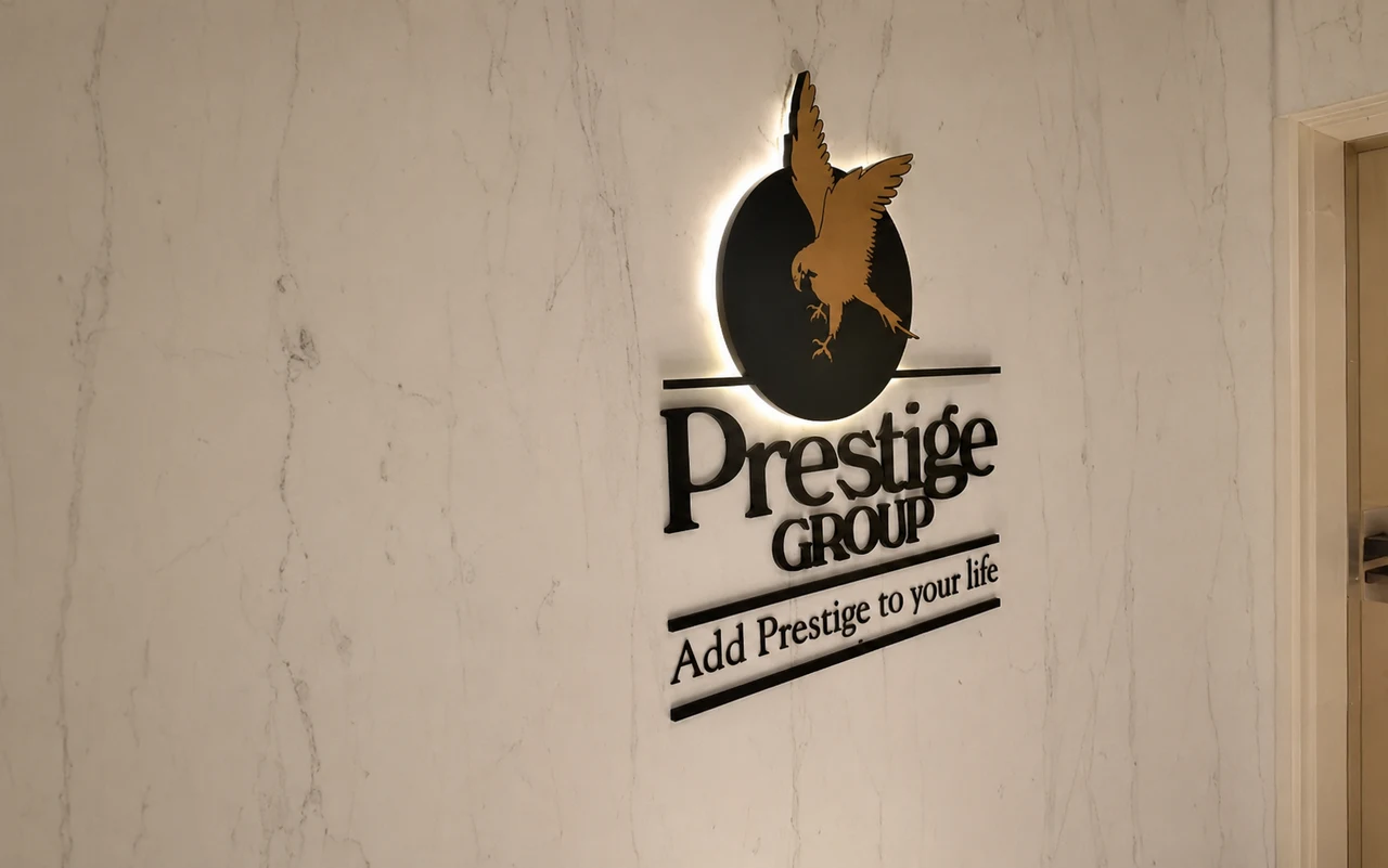 Prestige signage, detail 2