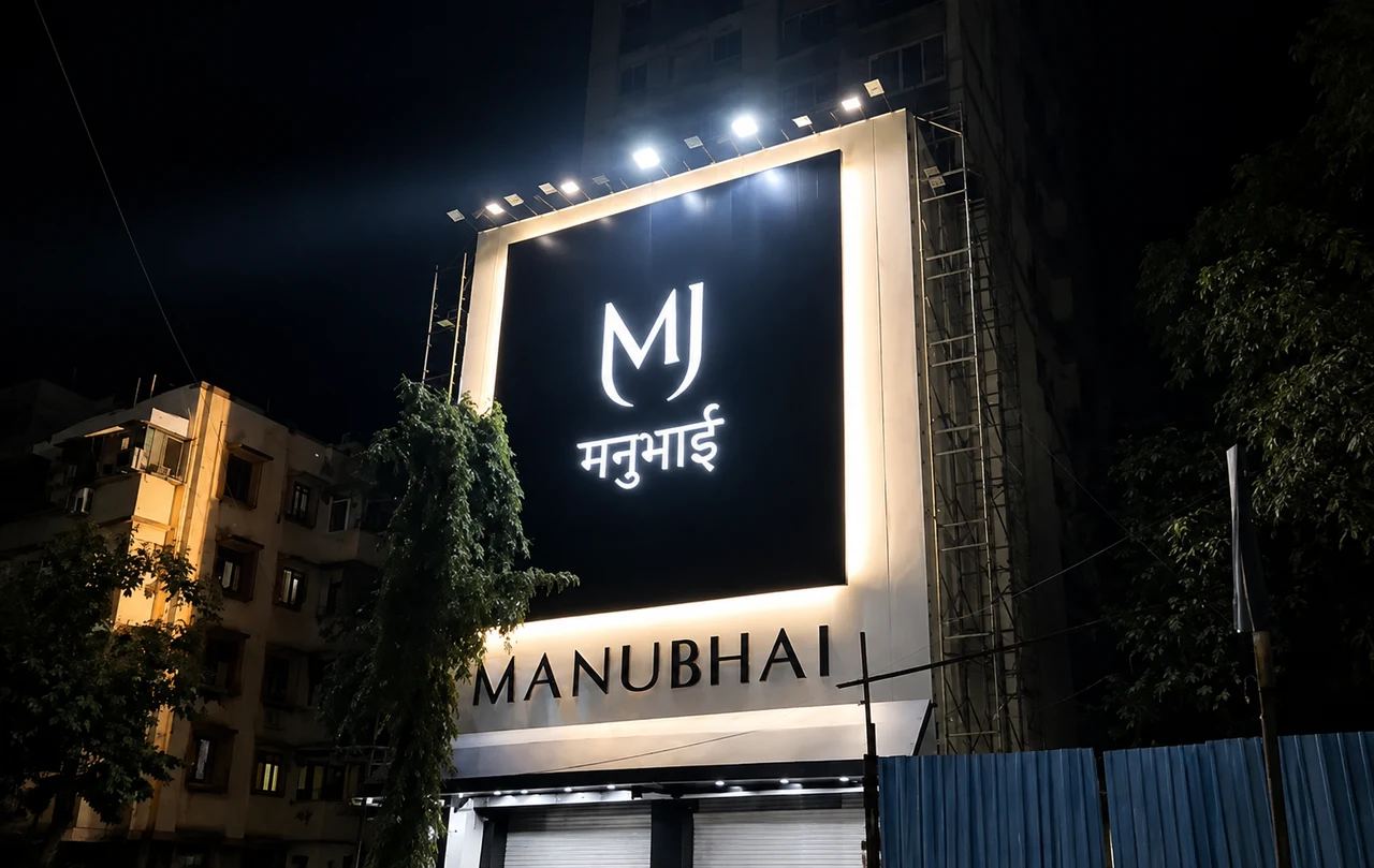 Precision metal and acrylic signage fabrication in Mumbai - Output 3
