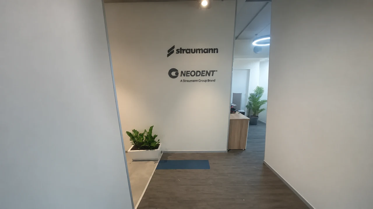 Straumann Group signage, detail 3