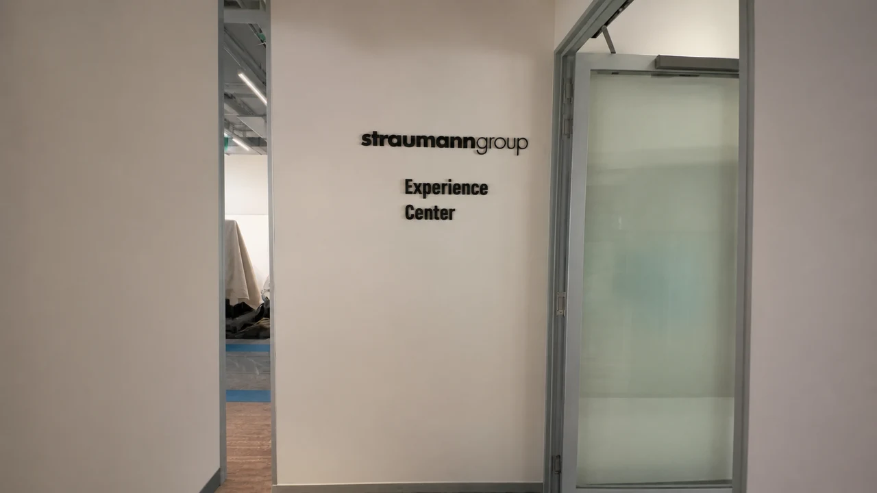 Straumann Group signage, detail 4