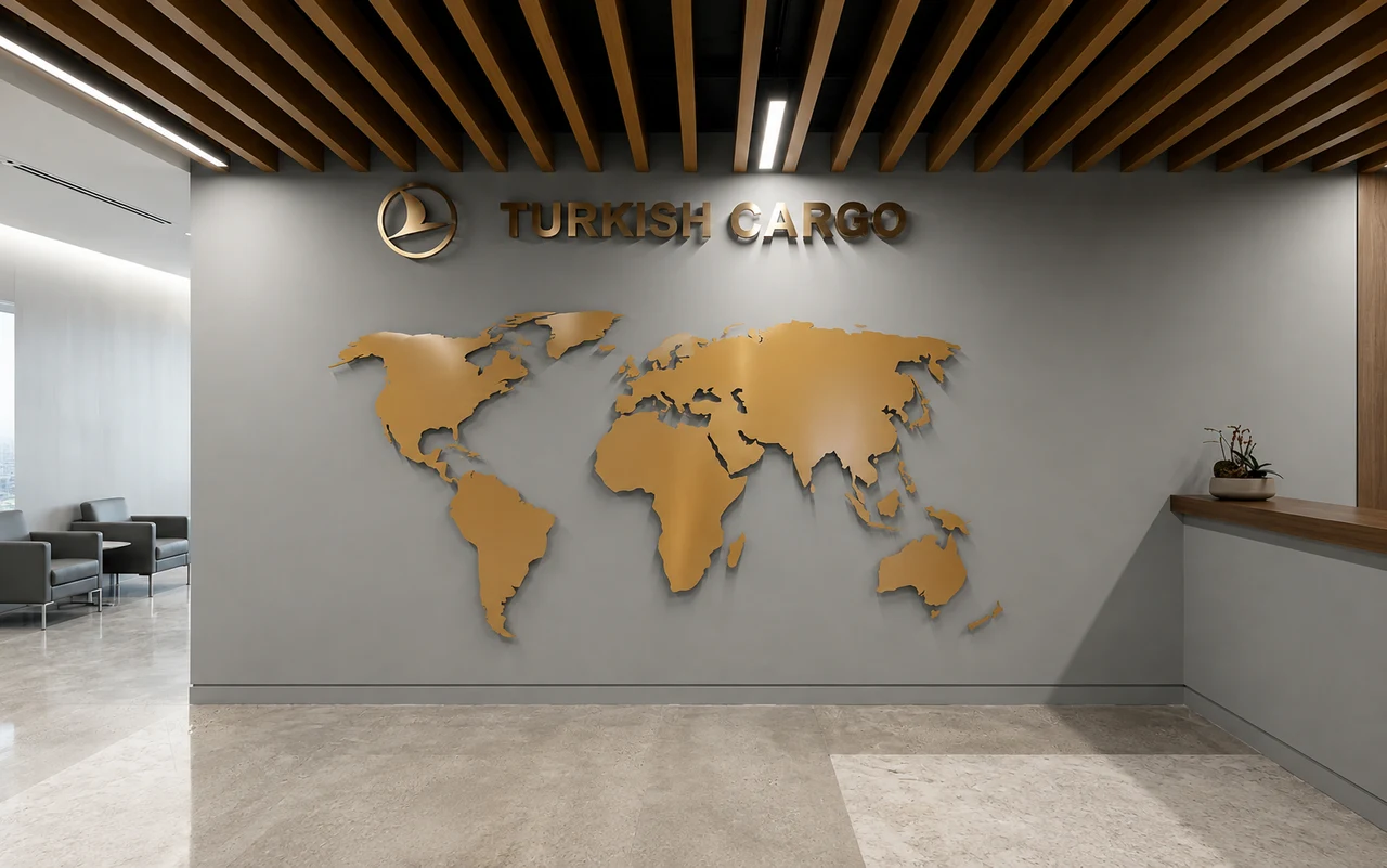 Turkish Cargo signage, detail 9
