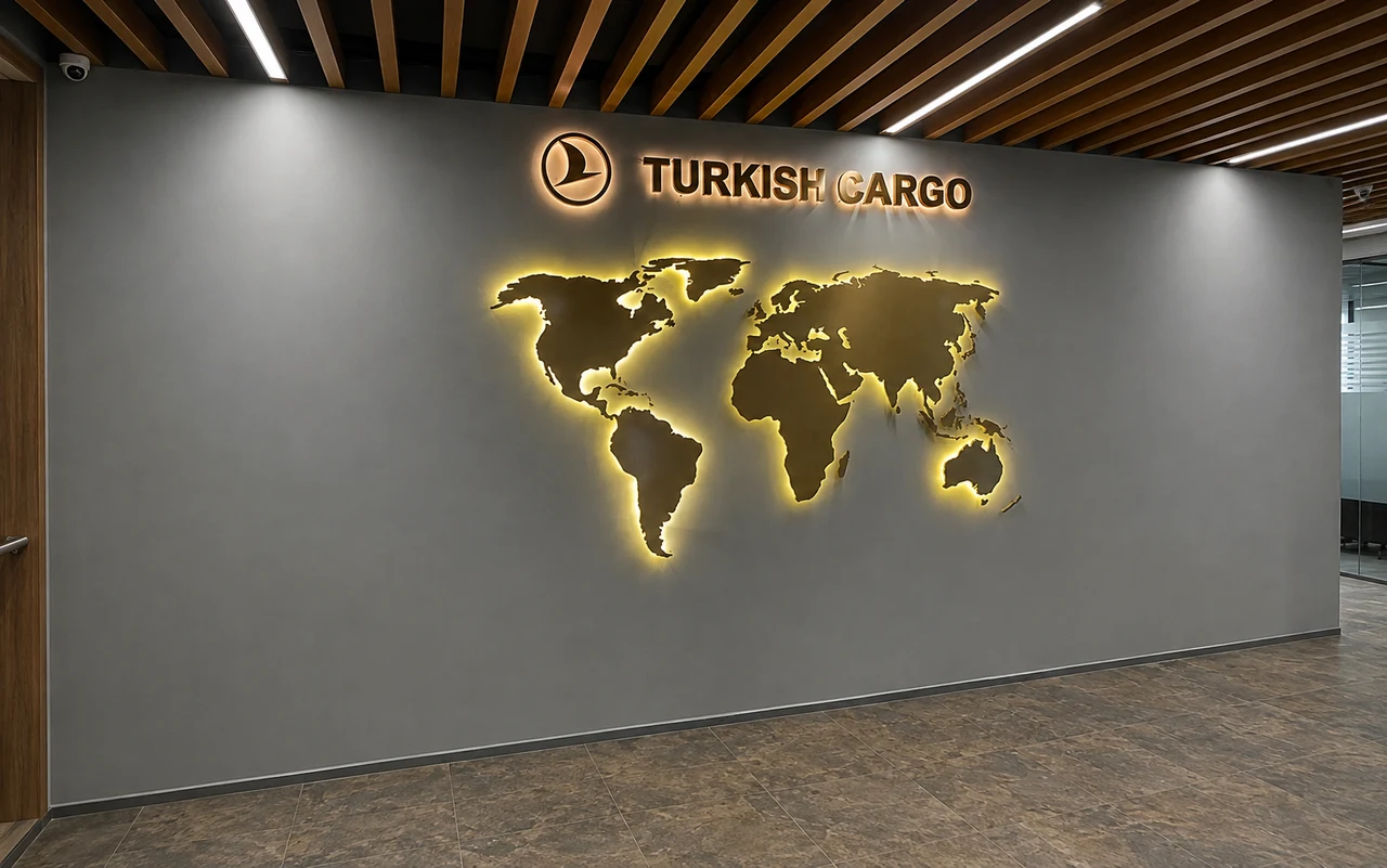 Turkish Cargo signage, detail 10