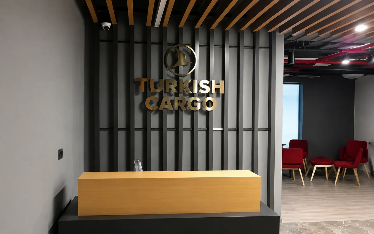 Turkish Cargo signage, detail 3