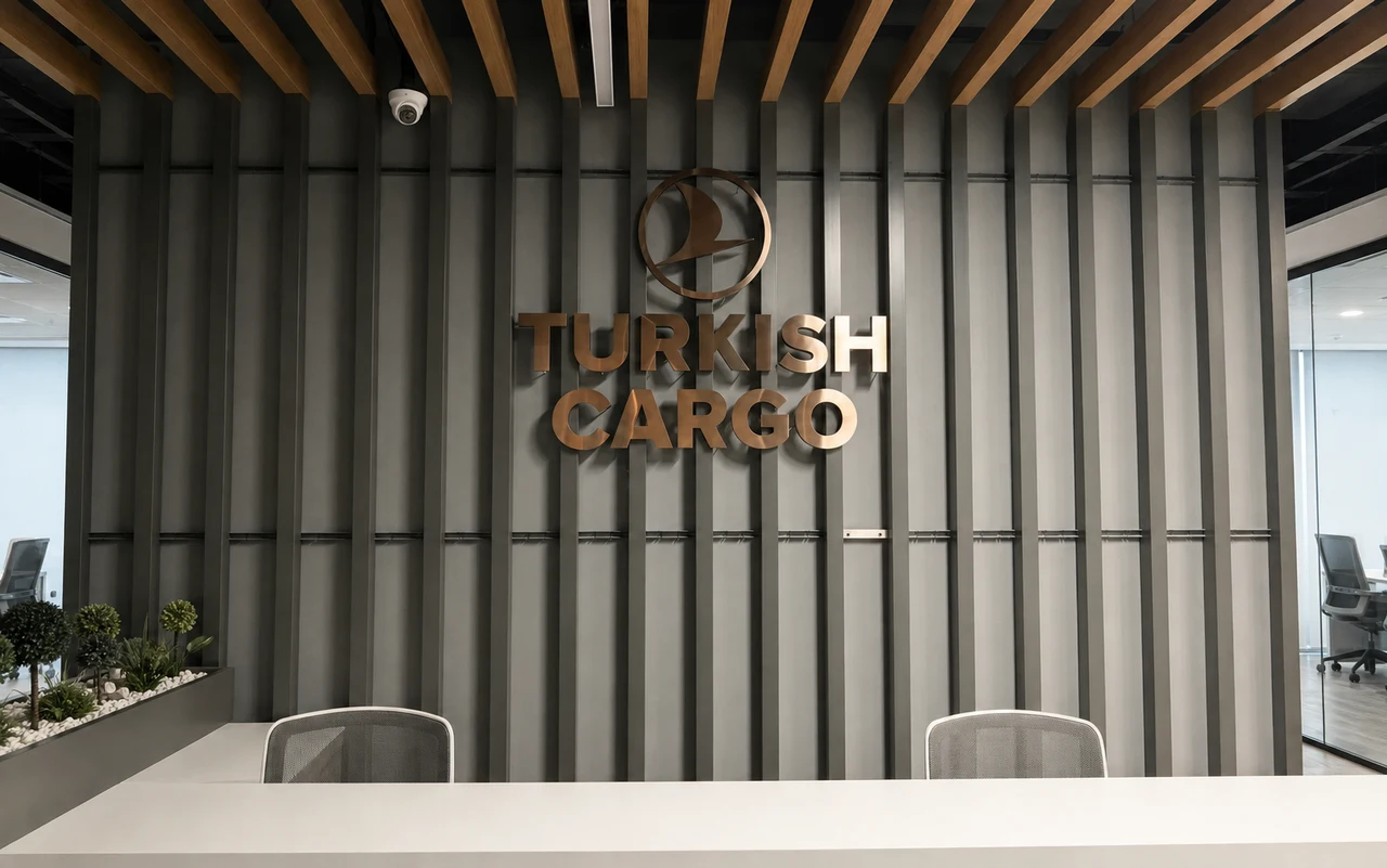 Turkish Cargo signage, detail 4