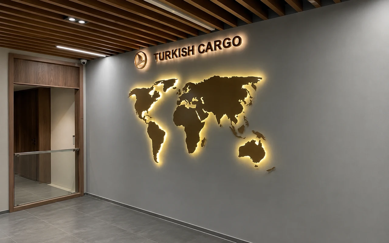 Turkish Cargo signage, detail 5