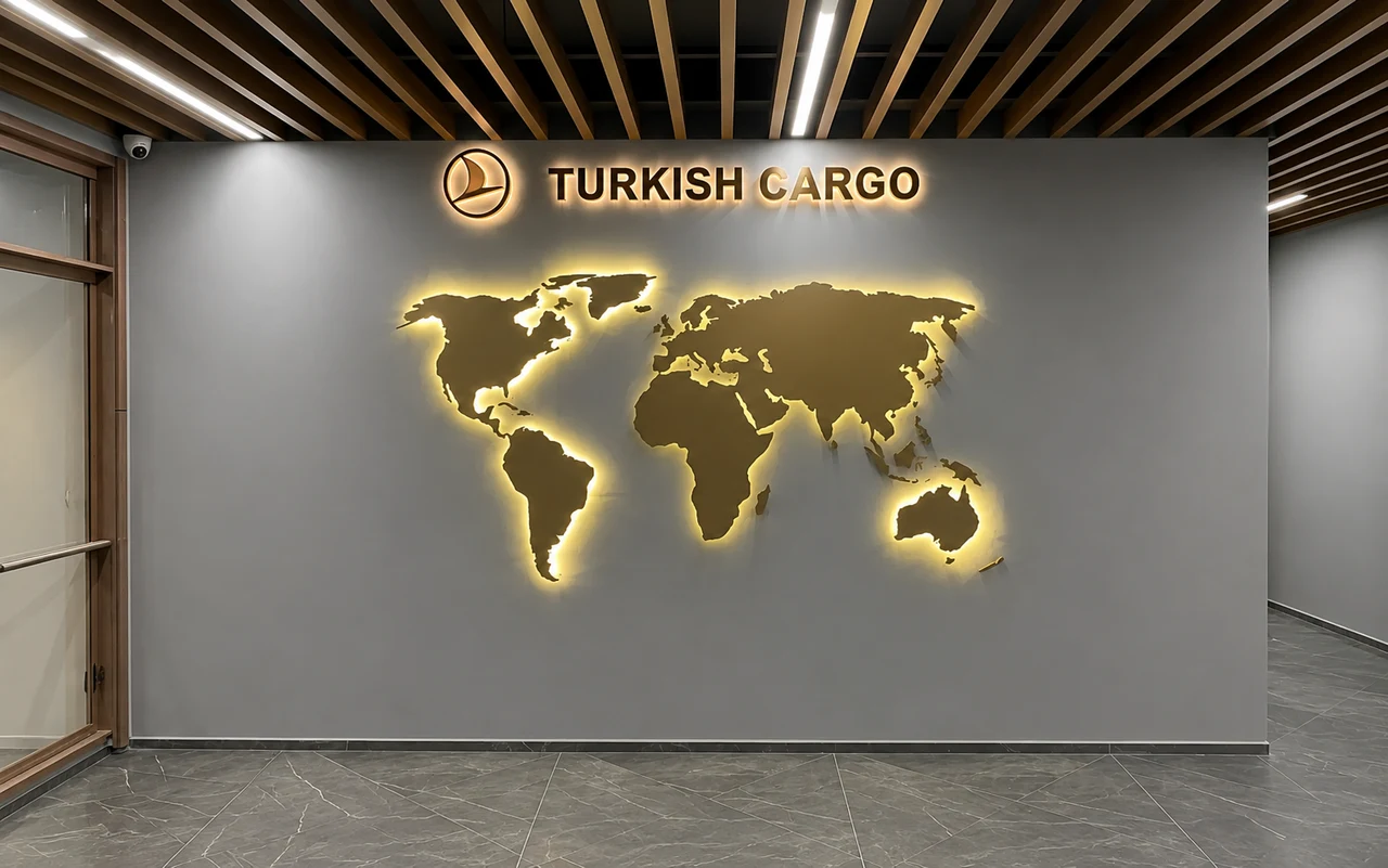 Turkish Cargo signage, detail 6