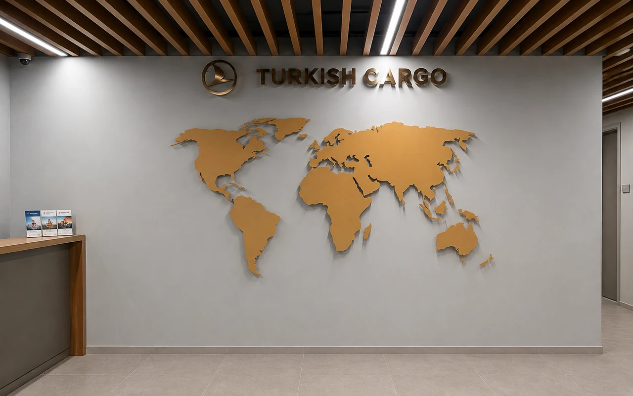 Turkish Cargo signage, detail 8