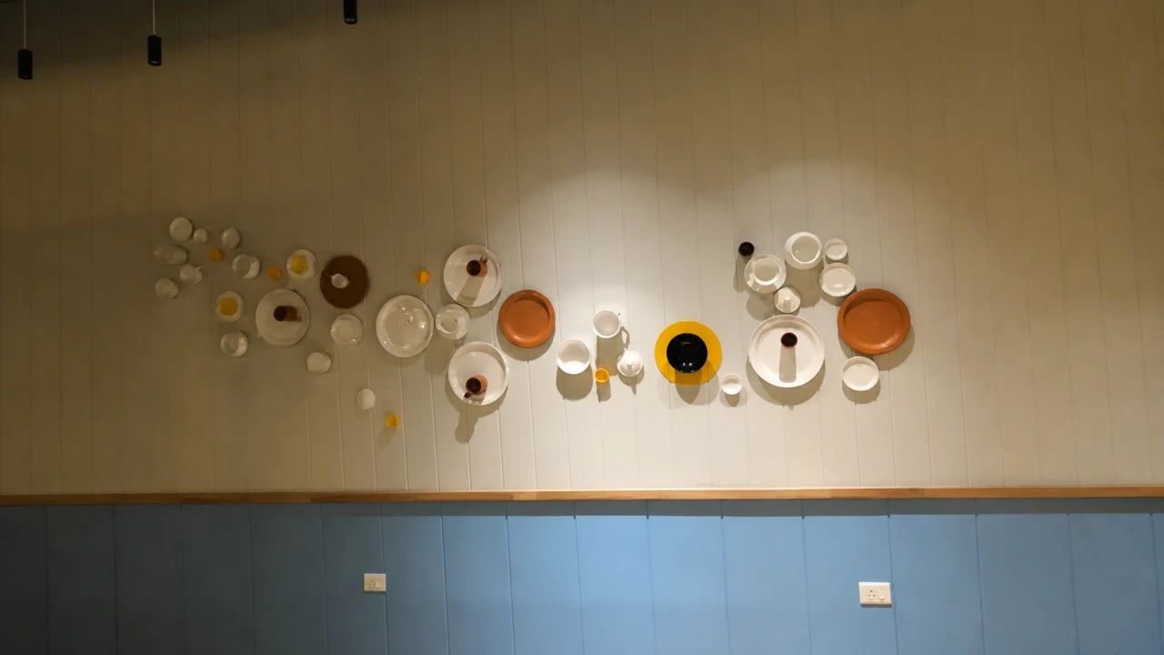 Tea Villa Cafe signage, detail 6