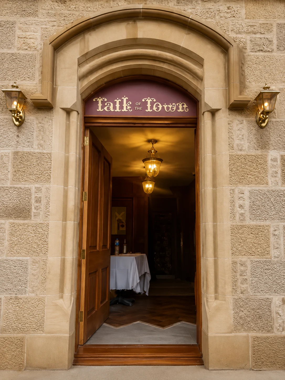The Ambassador Hotel, Scotland signage, installed view
