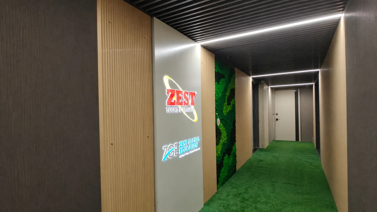 Zest Travels signage, detail 16