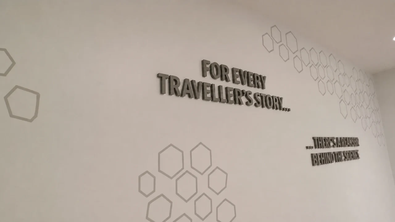 Zest Travels signage, detail 6