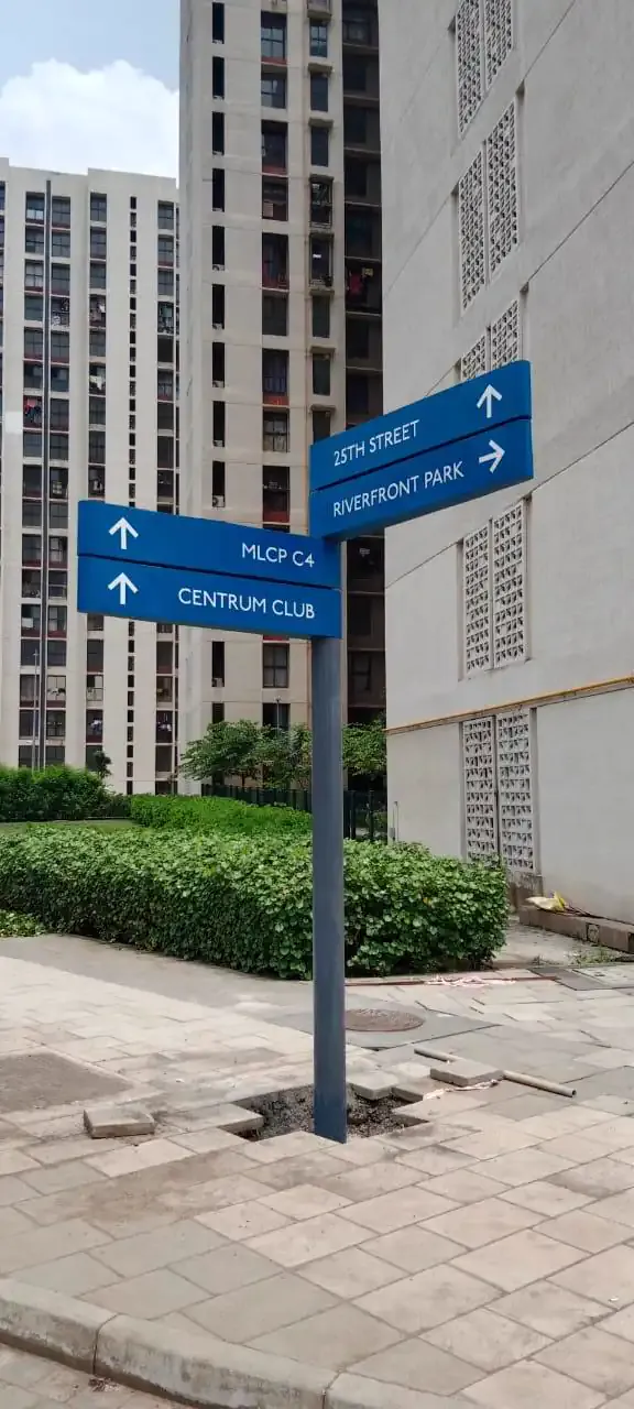 Custom wayfinding signage manufacturing in Mumbai - Project 1