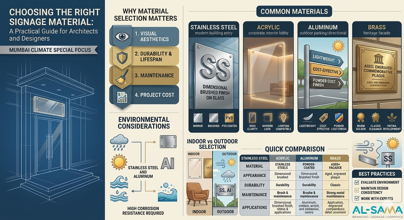 Choosing the Right Signage Material — A Complete Guide for Architects
