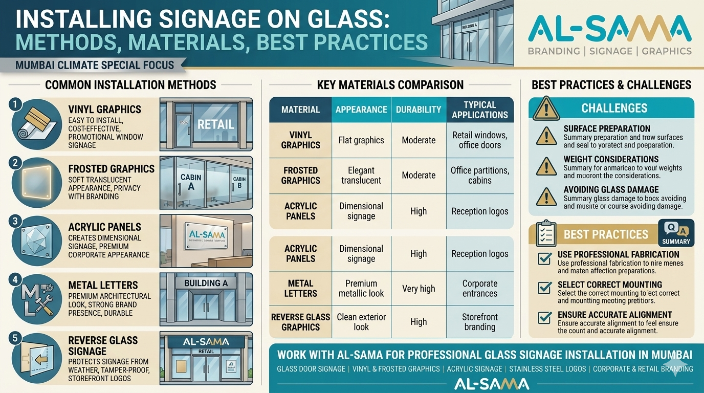 Installing Signage on Glass — A Technical Guide for Architects